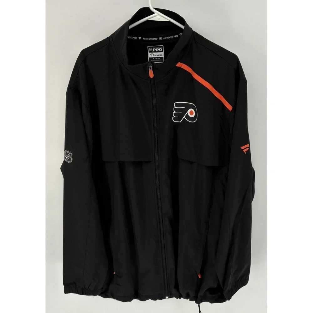 Philadelphia Flyers Authentic Pro Full Zip Windbreaker NHL Fanatics Tech Men XL